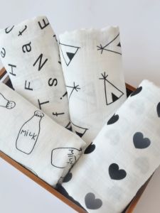 Organic Cotton Muslin Baby Wrap Blanket Lightweight Bath Towel Cover Blanket for Newborn Infants Summer Thin Model Baby Wrap