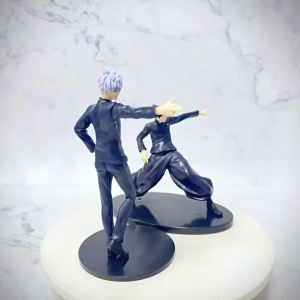 Bandai | 17cm anime figure noodle stopper jujutsu kaisen satoru gojo action figure geto suguru figurine pvc adult collection model toys