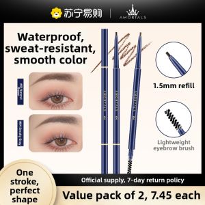 AMORTALS | Amortals Ultra Fine Dual-Ended Eyebrow Pencil Waterproof Sweat-Proof Long-Lasting Colorful Natural 3-Year Shelf Life