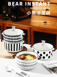 Bát Đựng Súp Bằng Gốm Sứ Sang Trọng Dùng Trong Gia Đình Dễ Thương Có Nắp Bát Đựng Phở Cốc Tiện Lợi Cho Ký Túc Xá Sinh Viên Bát Đựng Bún Sò Hương