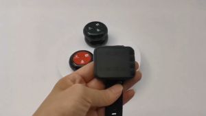 Restaurant Pager System Wireless Calling System for Customers Restaurant Clinic Waiter/Nurse Service System with 1 Watch Receiver & 5 Waterproof Call Buttons