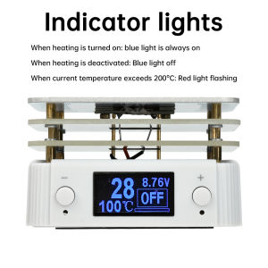 USB Type-C PD 65W Mini Hot Plate Digital Soldering Preheating Rework Station PCB Board Soldering Plate Heating Table Repair Tool