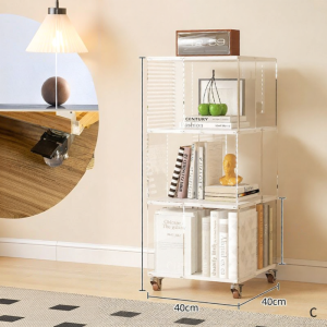 CHOSE | Rotatable Movable Display Cabinet Bookshelf