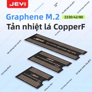 JEYI Graphene 2280/42/30 M.2 SSD Tản Nhiệt 2 Lớp Graphene & Đồng Lá Thiết Kế Tản Nhiệt Cho Laptop Linh Kiện