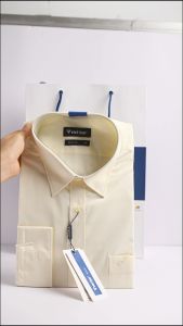 Áo sơ mi Việt Tiến tay dài màu CREAM