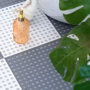 พรมแผ่นกันลื่น พรมกันลื่น ในห้องน้ำ, พรมในห้องน้า แผ่นปูพื้น กันลื่น ในห้องครัว ขนาด: 30x30CM, 6สุด