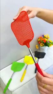 Vỉ Đập Ruồi Muỗi Cây Đập Côn Trùng Nhựa Dẻo Cao Cấp Khung Thép Inox 304 Chống gỉ Có Thể Rút Gọn Kéo Dài Từ 28-65 Cm.