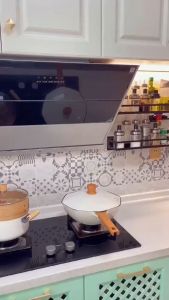 ตะขอเกี่ยวหมุนได้ 360 องศา ที่เก็บของในครัว ติดผนัง เจาะฟรี ไม้แขวนเสื้อแบบไม่มีตะเข็บ (จัดส่งคลังสินค้าในพื้นที่)