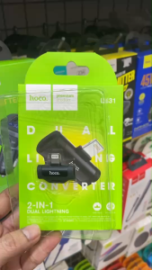 Hoco ตัวแปลงหูฟัง 2in1 รุ่น LS31 Adapter ตัวแยกช่อง Lightning รองรับไมโครโฟน รองรับ iPhone7/8/7Plus/Xs/XsMax/11/11ProMax/12/12ProMax/12Pro