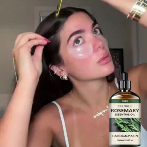 YUITIKUE Natural Rosemary Hair Care Oil Moisturize Scalp Strengthen Hair and Boost Hair Volume & Shine