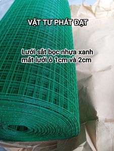 Combo cao 50cm x dài 10m lưới ô vuông xanh dùng để quây vườn rau làm hàng dào...