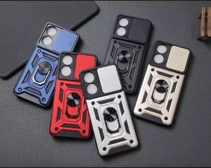 Oppo A78 4G Case Robot Slide Ring Kamera Case Slide Kamera Protect Oppo A78 4G