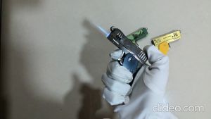 Dual Flame Lighter 2 in 1 Transformer Lighter Jet Windproof Lighter Colourful Pemetik Api Pistol Murah Api Tajam  变形双火打火