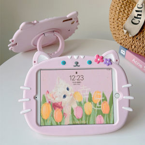  9th Gen Tablet Case 360 Degree Rotatable Silicone Anti-Fall Protection Compatible with Mini5 Air2 A2602 Eight Nine Pro11 10.2 Inches