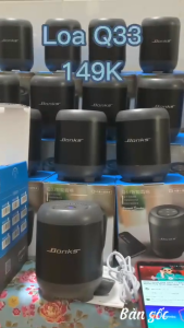 Bonks Loa Nghe Nhạc Siêu BASS Q33 Bluetooth 5.0 Âm Thanh HiFi 5W Pin 1200mAh Thiết Kế Nhỏ Gọn