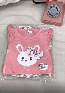 ชุดบอดี้สูทสำหรับ 0-2Years เด็กผู้หญิง 3ชิ้น แขนสั้นน่ารักกระต่ายกระต่ายผูกเข็มขัดแบบลำลองสำหรับเด็กทารกเสื้อผ้าเด็ก ธุรกิจนี้มีคุณภาพสูง สามารถใช้พื้นฐานได้ง่ายขึ้น