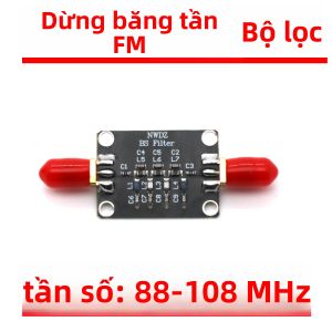 Bộ Lọc Chặn Băng Tần FM 88-108Mhz Đốm Thụ Động Cho Bộ Khuếch Đại Vô Tuyến Chống Nhiễu Rtl-sdr Blog Đầu Ra Sóng Ngắn SMA 30db