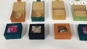Handcrafted MDF Bangles & Earrings Organizer Box | Compact Jewellery Storage Case with Lid for Dressing Table & Gifting (Size - 4x4 Inches | 1 Pc)
