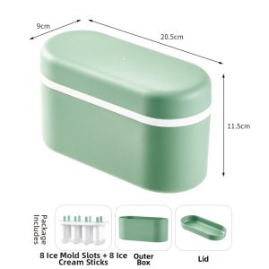 Soft Bottom Food Grade Silicone Ice Cream Molds
