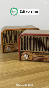 【NEW】 Rechargeable Retro Antique Classical FM Radio 3 Band Portable Bluetooth USB TF MP3 Music Player Speaker 收音機