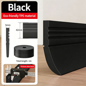 Door Bottom Sealing Strip thicken Windproof Dust Stopper Guard Rain Weatherstrip Noise Reduction Insulator Sealer Home Hardware