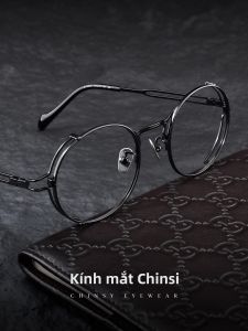Gọng Kính Tròn Khung Titan Siêu Nhẹ