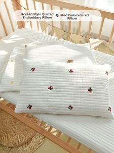 ANYOUBI | Cotton Toddler Pillow For 1-3 Years Removable Cover All-Season
