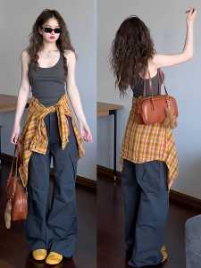 Áo Ba Lỗ Nữ Phong Cách Mỹ Slim Fit Có Nắp Đậy Và Miếng Đệm Ngực Chất Liệu Cotton Trắng Thiết Kế Hở Lưng Cho Mùa Hè