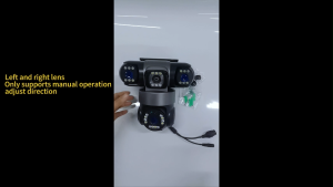 Hamrol 12MP HD Three lens Three screen PTZ WiFi Camera Auto Track Outdoor Security Network CCTV