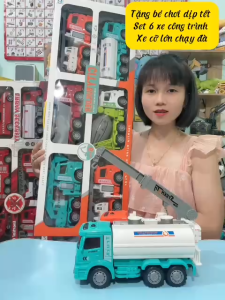 Đồ chơi Set 6 xe công trình cỡ lớn chạy đ à cho bé