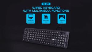 🆕มาใหม่ 🚀ส่งเร็ว🚀 OKER KB-699 KEYBOARD MULTIMEDIA USB คีย์บอร์ด คอมพิวเตอร์ Full-Size 108 แป้นพิมพ์ คีย์ไทย-อังกฤษ #DM