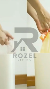 ROZEL Kantong Plastik Sampah Tali / Kantong Plastik Sampah Roll dengan Tali