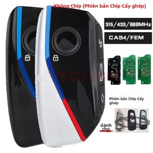 Chìa Khóa Thông Minh Nâng Cấp Cho BMW CAS4 CAS4+ FEM BDC 1 3 5 7 Series 315MHz/433MHz/868MHz Phiên Bản Không Cần Cấy Chip ABS+Kim Loại