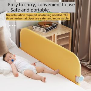 Bed rail baby safety guardrail non-assembling and foldable travel guardrail for children convenient sleep bed guardrail device