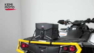 KEMIMOTO ATV Motocycle Storage Bag for Rear Rack Water-Resistant Gear Bag Compatible With Polaris Sportsman for Can Am Outlander