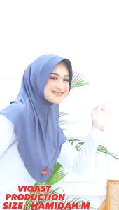Hijab Instan Sport Bergo Hamidah Dewasa Ukuran M Jersey Premium By Viqast
