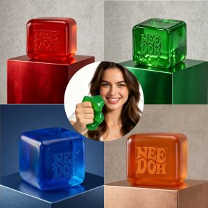 2026 New Needoh Nice Sensory Squeezing Toy Cube for Stress Relief and Fingertip Release Toy Blind Box Birthday Gift
