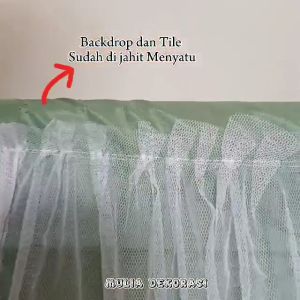 Kain Dekorasi Backdrop Tiang Abutai Tile Sudah Dijahit Menjadi Satu Aqiqah Khitan Lamaran Nikahan