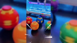 👍SG Seller Popular stress-relief ball finger-button gear ball toy multi-color swirl 3D press-and-rotate finger toy