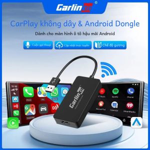 CarlinKit Không Dây Carplay Dongle Android Auto AI Box FOTA MirrorLink USB Adapter Dành Cho Hệ Thống Android Hậu Mãi Màu Đen