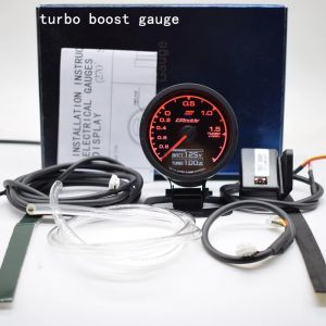 Car Greddi LCD Digital Display 7 Light Colors Oil Pressure Water EXT Temp Turbo Boost RPM Gauge Set with Sensor