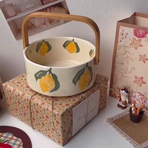 Gift High-Quality Portable Ceramic Fruit Basket