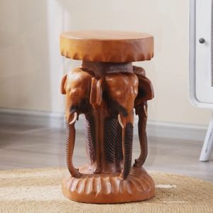 เก้าอี้ช้าง เก้าอี้รูปช้าง ม้านั่งเด็ก เก้าอี้ไม้การ์ตูน ม้านั่งสัตว์ เก้าอี้แกะสลักต้นสัก ชั้นวางของกระถางดอกไม้ เก้าอี้ของฝาก