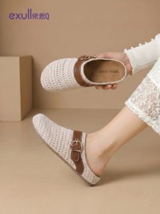 Retro Headed Summer Sandals Soft Bottom