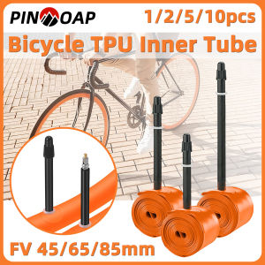 PINMOAP 1/2/5/10PCS Road Bike Inner Tube 700x18-32c Ultra Light TPU Thickened Anti Puncture Lightweight Bicycle Inner Tube