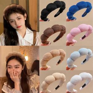 Cloud Sponge Hair Band Padded Headbands Twist Headband Retro French Wide Hairband Shower headband