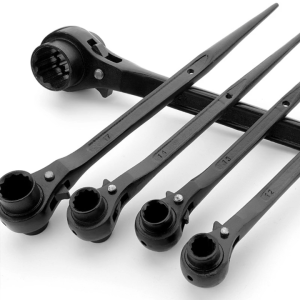 12-inch Double-Sided Podger Ratchet Wrench Tapered End Scaffolding Socket Wrench Construction Site Tool