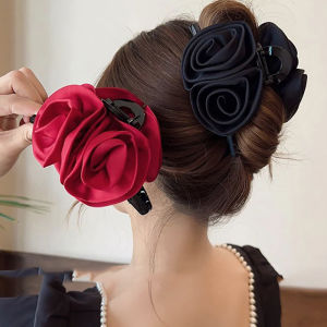 เครื่องประดับผมหนีบผมที่หนีบผมสำหรับผู้หญิงหญิงสาว MODE Korea กิ๊บดอกไม้กุหลาบ