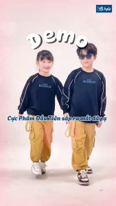 Quần Kaki Bé Trai 8-38Kg (2-9 Tuổi) BL HALO Quần Dài Bé Trai 3 Màu Túi Hộp Ống Rộng Phong Cách Năng Động Cá Tính QDK12