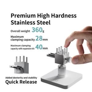 Geehobby GH-TV Stainless Steel Hobby Vise 360g HHSS Max Clamp 28mm Quick Release Dual Knob for Model Making Hobby Crafts New
